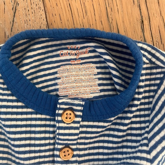 Baby Boy Shirt Bundle 4 piece Rugged Butts 6-9 months Striped Button Blue Green - Picture 11 of 16